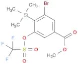 Benzoic acid, 3-bromo-5-[[(trifluoromethyl)sulfonyl]oxy]-4-(trimethylsilyl)-, methyl ester