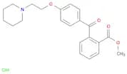 Benzoic acid, 2-[4-[2-(1-piperidinyl)ethoxy]benzoyl]-, methyl ester, hydrochloride (1:1)