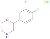 Morpholine, 2-(3,4-difluorophenyl)-, hydrochloride (1:1)