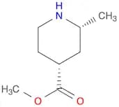4-Piperidinecarboxylic acid, 2-methyl-, methyl ester, (2R,4R)-rel-