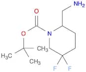 1-Piperidinecarboxylic acid, 2-(aminomethyl)-5,5-difluoro-, 1,1-dimethylethyl ester