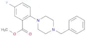 Benzoic acid, 5-fluoro-2-[4-(phenylmethyl)-1-piperazinyl]-, methyl ester