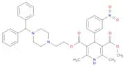 3,5-Pyridinedicarboxylic acid, 1,4-dihydro-2,6-dimethyl-4-(3-nitrophenyl)-, 3-[2-[4-(diphenylmethy…