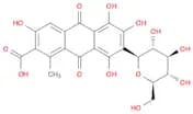 2-Anthracenecarboxylic acid, 7-β-D-glucopyranosyl-9,10-dihydro-3,5,6,8-tetrahydroxy-1-methyl-9,10-…