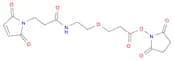 Propanoic acid, 3-[2-[[3-(2,5-dihydro-2,5-dioxo-1H-pyrrol-1-yl)-1-oxopropyl]amino]ethoxy]-, 2,5-di…