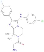 Ethanone, 2-amino-1-[3-[(4-chlorophenyl)amino]-2-(4-fluorophenyl)-5,6-dihydro-8,8-dimethylimidazo[…