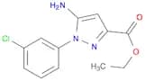 1H-Pyrazole-3-carboxylic acid, 5-amino-1-(3-chlorophenyl)-, ethyl ester