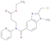 β-Alanine, N-[[2-(chloromethyl)-1-methyl-1H-benzimidazol-5-yl]carbonyl]-N-2-pyridinyl-, ethyl ester