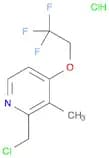 Pyridine, 2-(chloromethyl)-3-methyl-4-(2,2,2-trifluoroethoxy)-, hydrochloride (1:1)