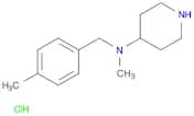 4-Piperidinamine, N-methyl-N-[(4-methylphenyl)methyl]-, hydrochloride (1:1)