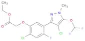 Acetic acid, 2-[2-chloro-5-[4-chloro-5-(difluoromethoxy)-1-methyl-1H-pyrazol-3-yl]-4-fluorophenoxy…