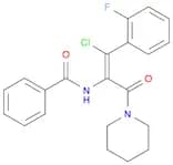 Benzamide, N-[(1Z)-2-chloro-2-(2-fluorophenyl)-1-(1-piperidinylcarbonyl)ethenyl]-