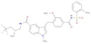 1H-Indole-5-carboxamide, 3-[[2-methoxy-4-[[[(2-methylphenyl)sulfonyl]amino]carbonyl]phenyl]methyl]…