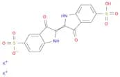 1H-Indole-5-sulfonic acid, 2-(1,3-dihydro-3-oxo-5-sulfo-2H-indol-2-ylidene)-2,3-dihydro-3-oxo-, po…