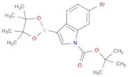 1H-Indole-1-carboxylic acid, 6-bromo-3-(4,4,5,5-tetramethyl-1,3,2-dioxaborolan-2-yl)-, 1,1-dimethy…