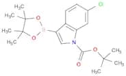 1H-Indole-1-carboxylic acid, 6-chloro-3-(4,4,5,5-tetramethyl-1,3,2-dioxaborolan-2-yl)-, 1,1-dimeth…