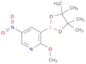Pyridine, 2-methoxy-5-nitro-3-(4,4,5,5-tetramethyl-1,3,2-dioxaborolan-2-yl)-