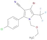 1H-Pyrrole-3-carbonitrile, 4-bromo-2-(4-chlorophenyl)-1-(ethoxymethyl)-5-(trifluoromethyl)-