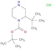1-Piperazinecarboxylic acid, 2-(1,1-dimethylethyl)-, 1,1-dimethylethyl ester, hydrochloride (1:1)