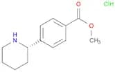 Benzoic acid, 4-(2S)-2-piperidinyl-, methyl ester, hydrochloride (1:1)