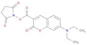 2H-1-Benzopyran-3-carboxylic acid, 7-(diethylamino)-2-oxo-, 2,5-dioxo-1-pyrrolidinyl ester