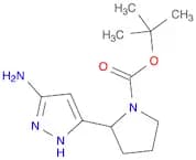 1-Pyrrolidinecarboxylic acid, 2-(3-amino-1H-pyrazol-5-yl)-, 1,1-dimethylethyl ester