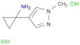 Cyclopropanamine, 1-(1-methyl-1H-pyrazol-4-yl)-, hydrochloride (1:2)
