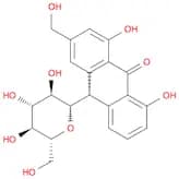 9(10H)-Anthracenone, 10-β-D-glucopyranosyl-1,8-dihydroxy-3-(hydroxymethyl)-, (10S)-