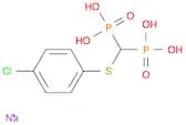 Phosphonic acid, [[(4-chlorophenyl)thio]methylene]bis-, sodium salt (1:2)