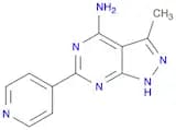 1H-Pyrazolo[3,4-d]pyrimidin-4-amine, 3-methyl-6-(4-pyridinyl)-