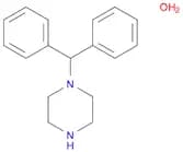 Piperazine, 1-(diphenylmethyl)-, hydrate (1:1)