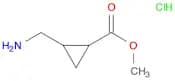 Cyclopropanecarboxylic acid, 2-(aminomethyl)-, methyl ester, hydrochloride (1:1)