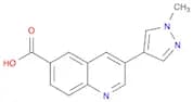 6-Quinolinecarboxylic acid, 3-(1-methyl-1H-pyrazol-4-yl)-