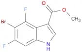 1H-Indole-3-carboxylic acid, 5-bromo-4,6-difluoro-, methyl ester