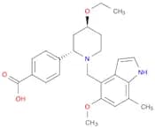 Benzoic acid, 4-[(2S,4S)-4-ethoxy-1-[(5-methoxy-7-methyl-1H-indol-4-yl)methyl]-2-piperidinyl]-