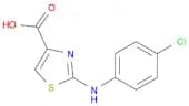 4-Thiazolecarboxylic acid, 2-[(4-chlorophenyl)amino]-