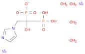 Phosphonic acid, P,P'-[1-hydroxy-2-(1H-imidazol-1-yl)ethylidene]bis-, sodium salt, hydrate (1:2:4)