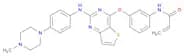2-Propenamide, N-[3-[[2-[[4-(4-methyl-1-piperazinyl)phenyl]amino]thieno[3,2-d]pyrimidin-4-yl]oxy]p…