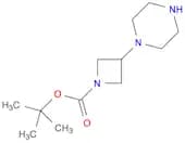 1-Azetidinecarboxylic acid, 3-(1-piperazinyl)-, 1,1-dimethylethyl ester