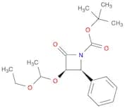 1-Azetidinecarboxylic acid, 3-(1-ethoxyethoxy)-2-oxo-4-phenyl-, 1,1-dimethylethyl ester, (3R,4S)-