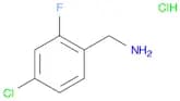 Benzenemethanamine, 4-chloro-2-fluoro-, hydrochloride (1:1)