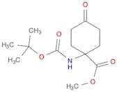 Cyclohexanecarboxylic acid, 1-[[(1,1-dimethylethoxy)carbonyl]amino]-4-oxo-, methyl ester