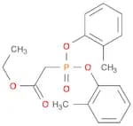 Acetic acid, 2-[bis(2-methylphenoxy)phosphinyl]-, ethyl ester