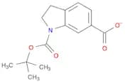 1H-Indole-1,6-dicarboxylic acid, 2,3-dihydro-, 1-(1,1-dimethylethyl) ester