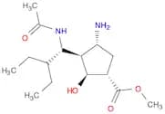 Cyclopentanecarboxylic acid, 3-[(1S)-1-(acetylamino)-2-ethylbutyl]-4-amino-2-hydroxy-, methyl este…