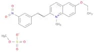 Quinolinium, 6-ethoxy-1-methyl-2-[2-(3-nitrophenyl)ethenyl]-, methyl sulfate (1:1)