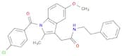 1H-Indole-3-acetamide, 1-(4-chlorobenzoyl)-5-methoxy-2-methyl-N-(2-phenylethyl)-