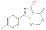5-Thiazolecarboxylic acid, 2-(4-chlorophenyl)-4-hydroxy-, ethyl ester