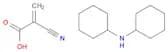2-Propenoic acid, 2-cyano-, compd. with N-cyclohexylcyclohexanamine (1:1)