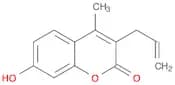2H-1-Benzopyran-2-one, 7-hydroxy-4-methyl-3-(2-propen-1-yl)-